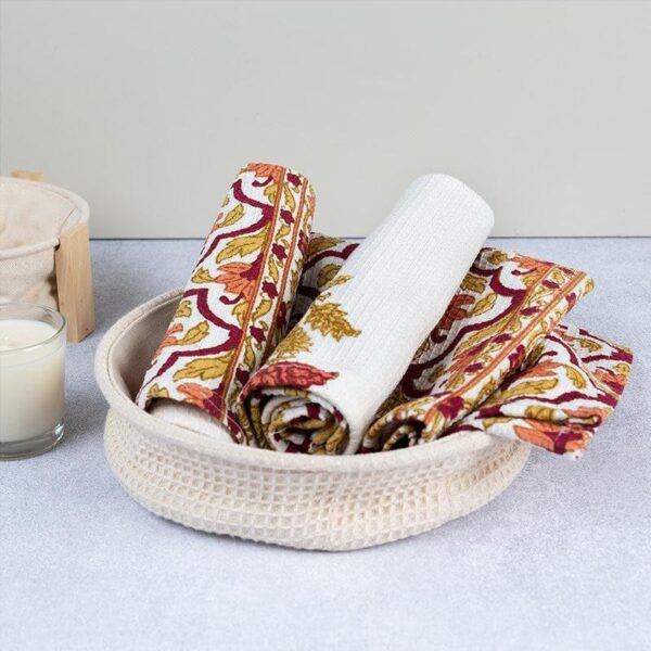 Mriksha Waffle Hand Towel - Set Of Two