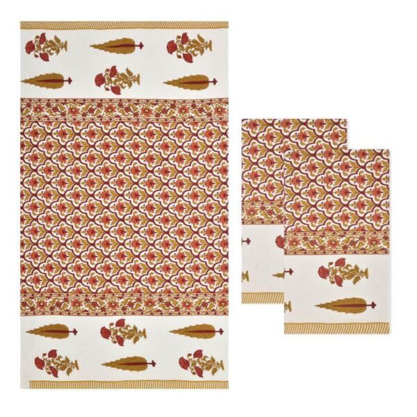 Mriksha Waffle Towel Combo - Three Piece Set