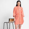 Nautica Cashmere Dreams Cotton Bath Robe - Coral
