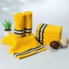 Nautica Dove Down Cotton Face Towel (Yellow) - Set Of Eight