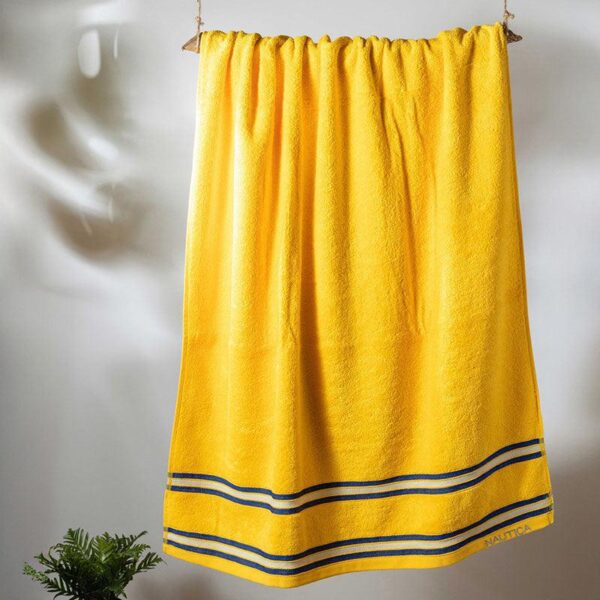 Nautica Dove Dual Down Cotton Bath Towel - Yellow