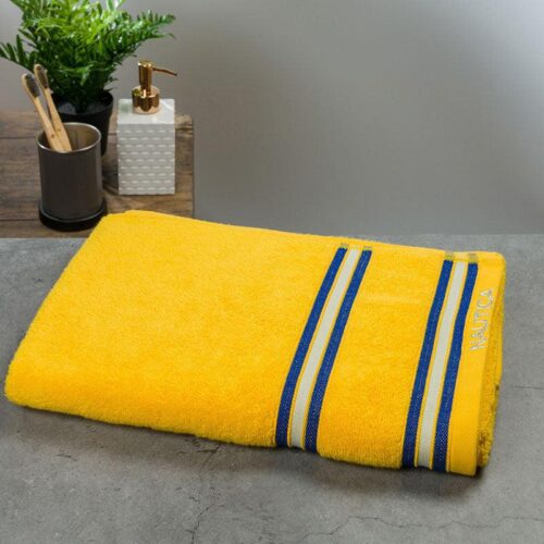 Nautica Dove Dual Down Cotton Bath Towel - Yellow