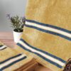 Nautica Dove Dual Down Cotton Hand Towel (Beige) - Set Of Two