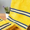 Nautica Dove Dual Down Cotton Hand Towel (Yellow) - Set Of Two