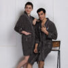 Nautica His & Hers Cashmere Dreams Cotton Bath Robe (Dark Grey) - Set Of Two