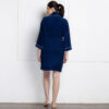 Nautica His & Hers Cashmere Dreams Cotton Bath Robe (NavyBlue & Coral) - Set Of Two