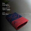 Nautica Inifinisoft Cotton Bath Towel - Red & Navy Blue