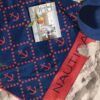 Nautica Inifinisoft Cotton Bath Towel - Red & Navy Blue