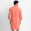Nautica Men's Cashmere Dream Cotton Bath Robe - Coral