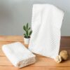 Nautica Riviera Soft Cotton Bath Towel (White) - Set Of Two