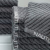 Nautica Riviera Soft Cotton Hand & Face Towel (Dark Grey) - Set Of Twelve