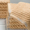 Nautica Riviera Soft Cotton Hand & Face Towel (Light Tan) - Set Of Twelve