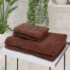 Nuage Cotton Towel Set (Brown ) - Set Of Four