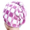 Polka High Absorbent Hair Towel - Purple