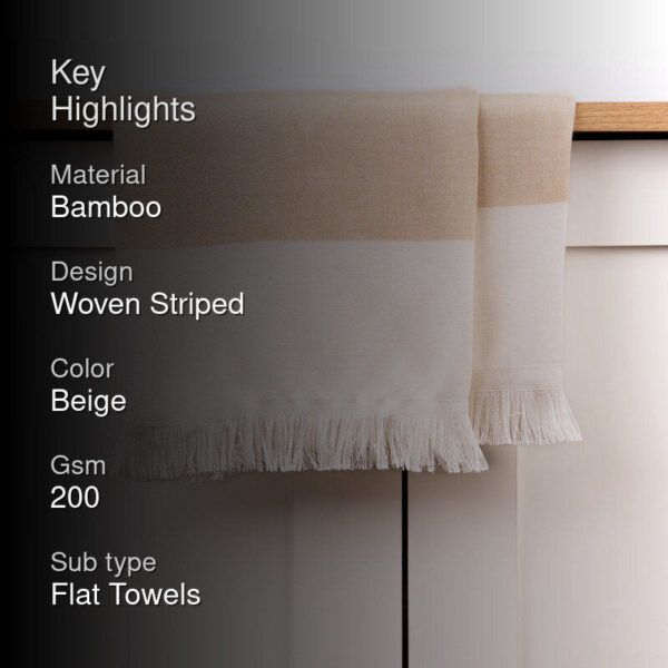 Prittle Pat Bamboo Bath Towel - Beige