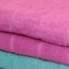 Sarda Bath Towel (Purple & Light Blue) - Set Of Two
