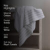 Stevo Stripe Terry Bath Towel