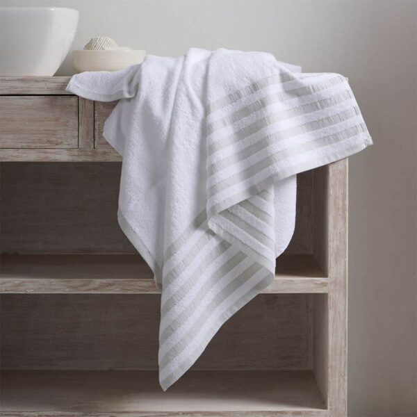 Stevo Stripe Terry Bath Towel