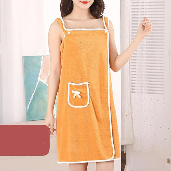 Velvessa Microfiber Bath Wrap - Mustard Yellow