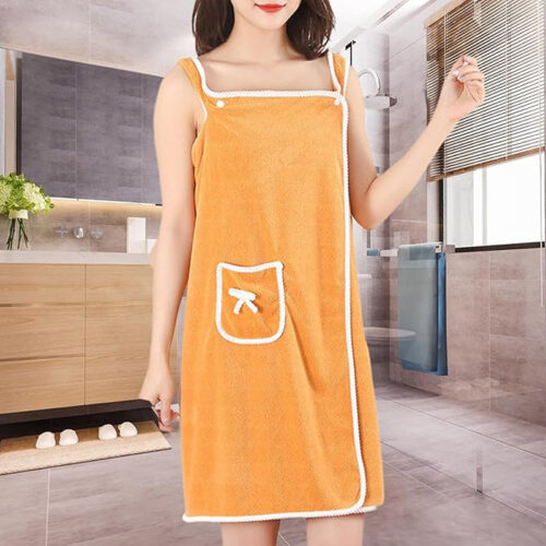 Velvessa Microfiber Bath Wrap - Mustard Yellow