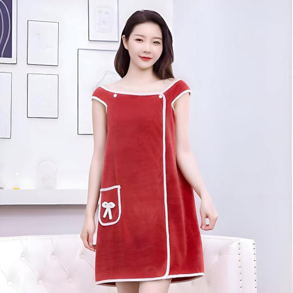 Velvessa Microfiber Bath Wrap - Red