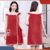 Velvessa Microfiber Bath Wrap - Red