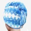 Wren High Absorbent Hair Towel (Blue) - Set Of Two