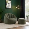 Adella Sherpa Bean Bag Chair