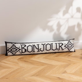 Bonjour Mosaic Message Draught Excluder Bonjour Mosaic Message Draught Excluder
