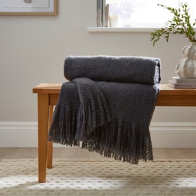 Brushed Boucle Throw