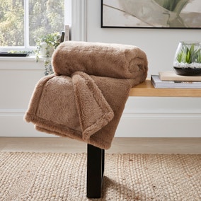 Double Sided Faux Fur Throw