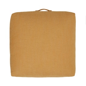 Global Ochre Slub Floor Cushion