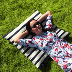 rucomfy Nautical Stripe Indoor Outdoor Floor Cushion